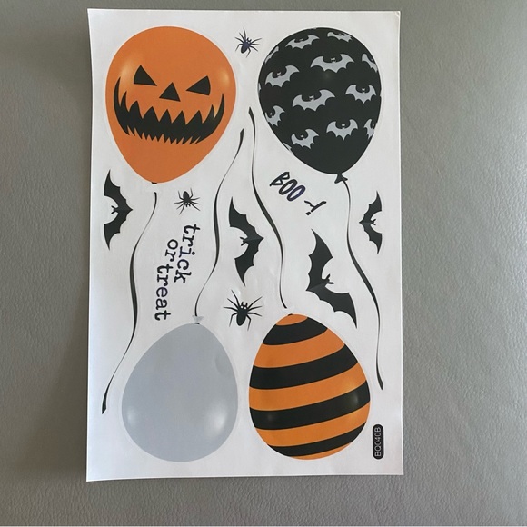 Halloween window clings stickers 6 sheets 12x8” - Picture 6 of 7